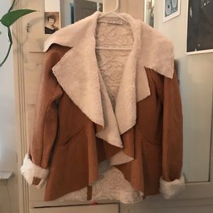 Faux suede jacket